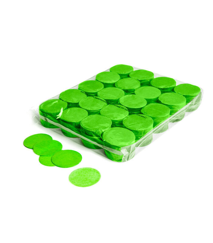 TCM FX - Lassú esésű Konfetti Kör Ø 55mm - Világoszöld - 1 kg